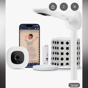 Nanit pro Baby Monitor w/ wall mount and flex stand - White